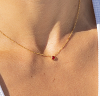 ASSORTED ALCO 18K Gold Plated Water Resistant - Starstone (Birthstone) Necklaces