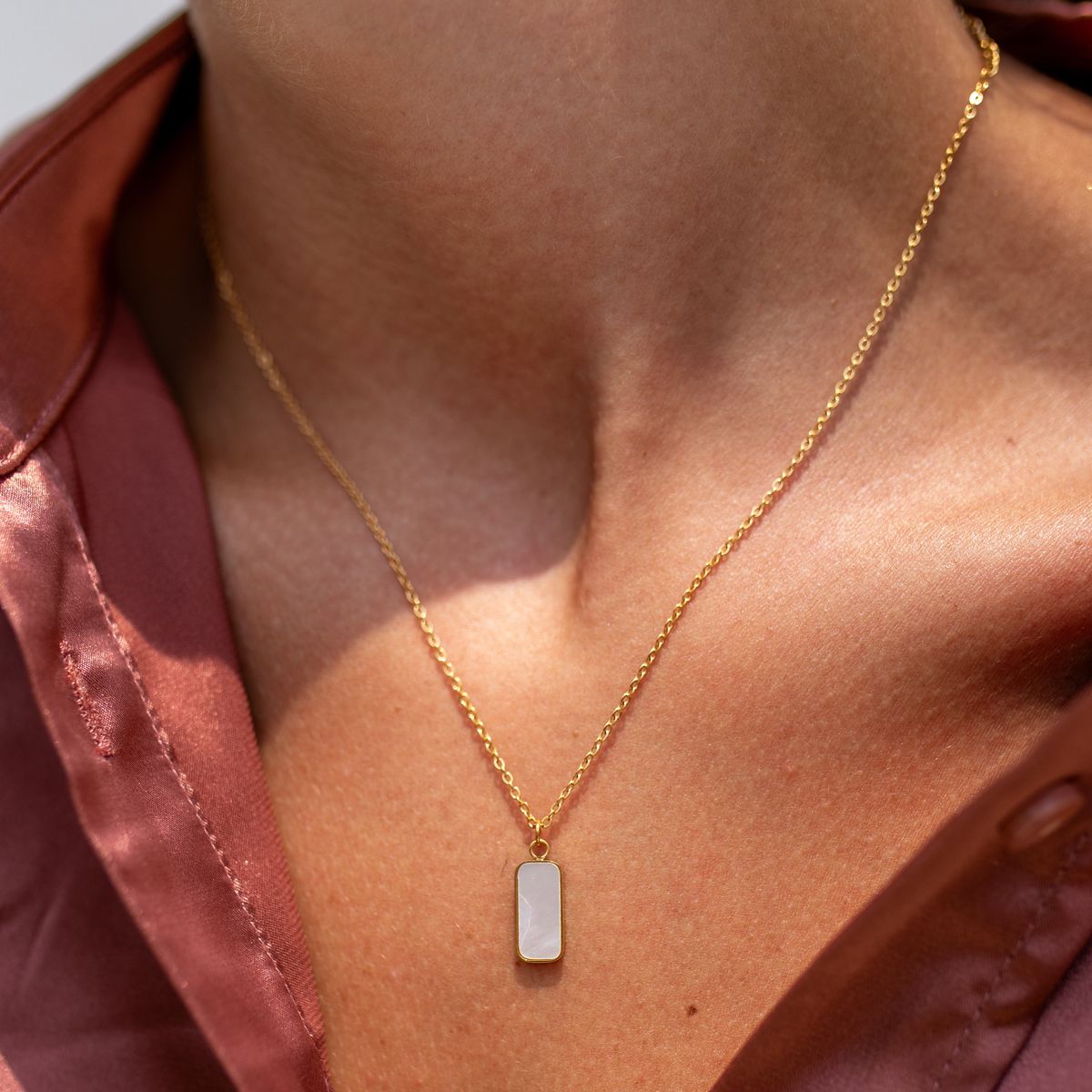 ALCO - MIRA 18K Gold Plated Stainless Steel Water Resistant Necklace