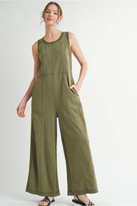 Emerie Olive Jumpsuit