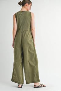 Emerie Olive Jumpsuit