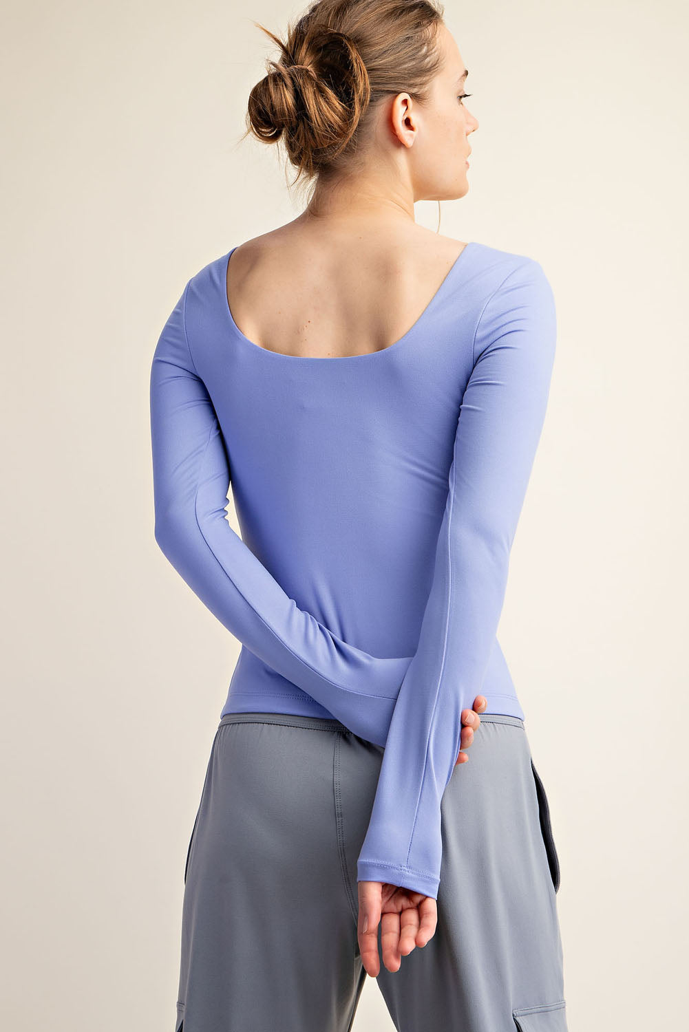 Style Staple Butter Soft Everyday Basic Long Sleeve - Blue