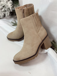 Harlow Amber Faux Suede Booties