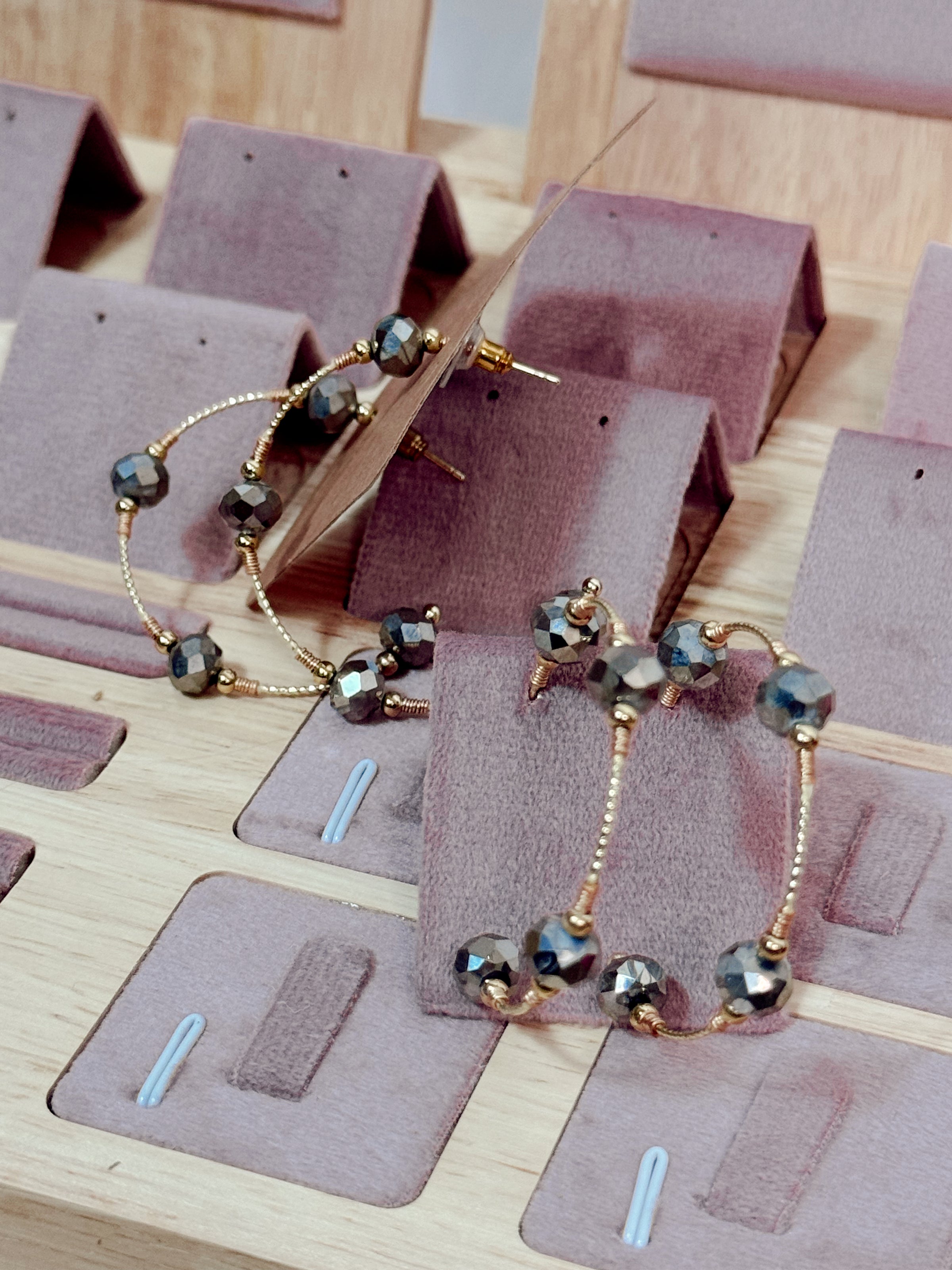 Gunmetal Gatsby Assorted Earrings