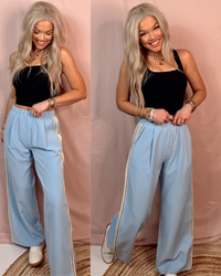 Ribbed Style Staple Padded Bralette/Crop Top - Black