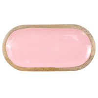 Pink Wooden Hogan Serving Tray