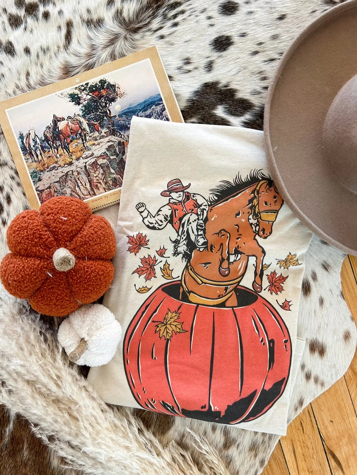 The Cowboys Of Fall - Bronc Pumpkin Tee