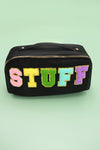 Assorted Large STUFF Open Flat Cosmetic Travel Pouch