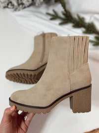 Harlow Amber Faux Suede Booties