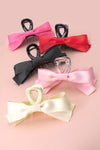 Large Silky Bow Claw Clips