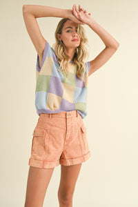 Spring Fever Mineral Washed Cargo Shorts