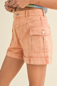 Spring Fever Mineral Washed Cargo Shorts