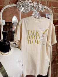 Talk Dirty Martinis To Me Front + Back Graphic Tee