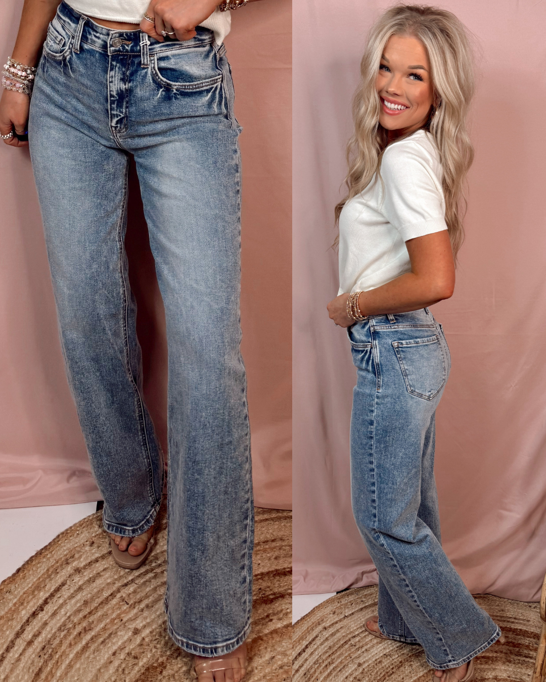 Stefani 90's Wide Leg Jeans