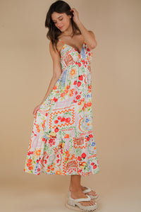 Sweet & Sunkissed Patterned Midi Dress