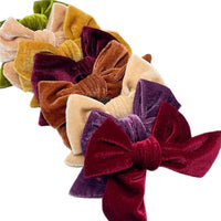 Assorted 4.5" Velvet Alligator Clip Bows