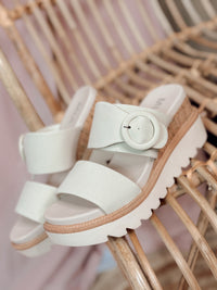 Mia Odal Wedge Sandals - Seashell