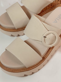 Mia Odal Wedge Sandals - Seashell