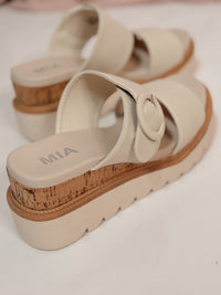 Mia Odal Wedge Sandals - Seashell