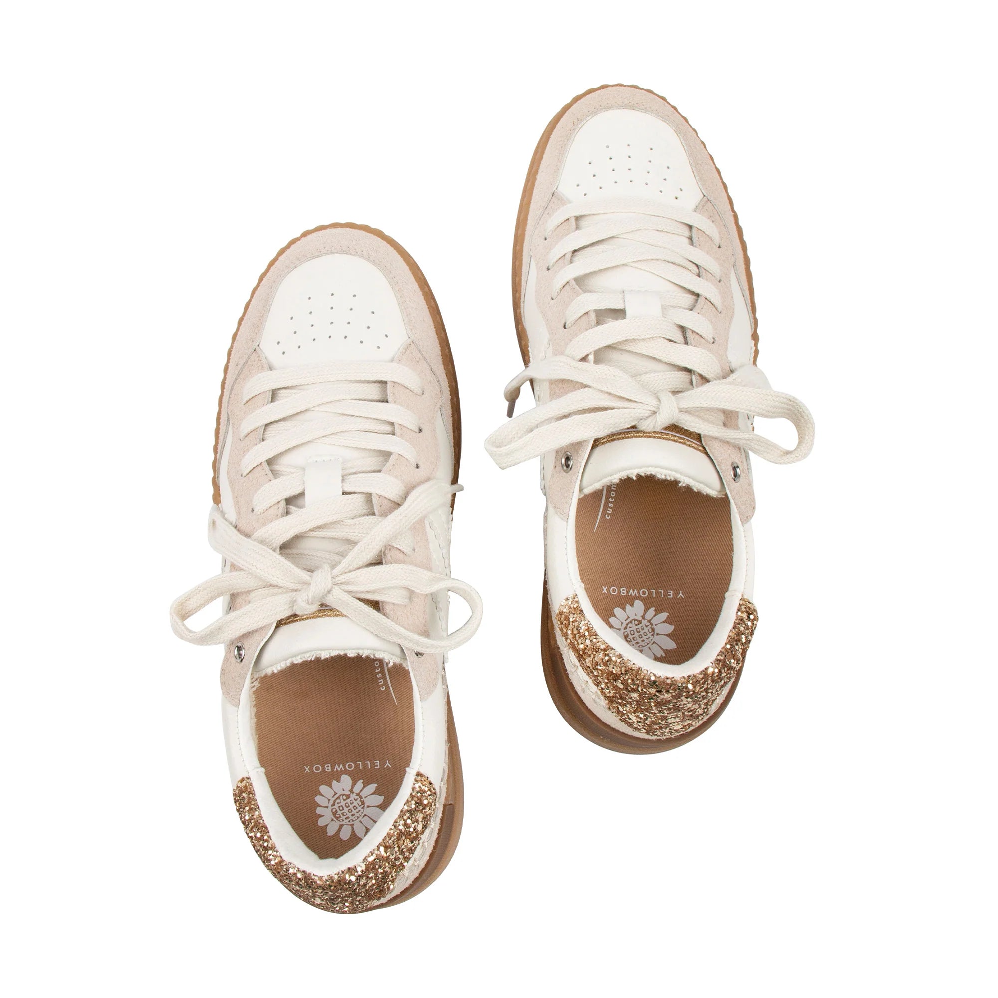Yellow Box Oculus Flatform Sneakers - Ivory