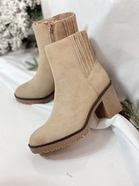 Harlow Amber Faux Suede Booties