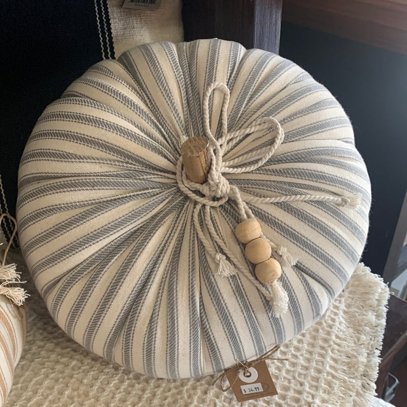 Tick Stripe Stuffed Pumpkin
