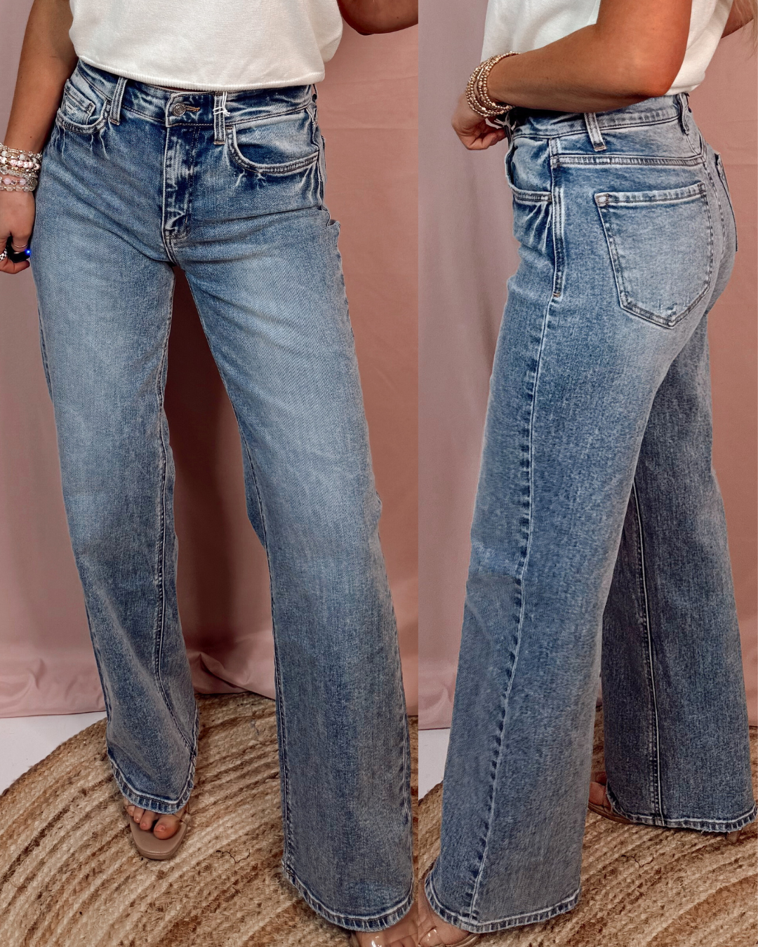 Stefani 90's Wide Leg Jeans