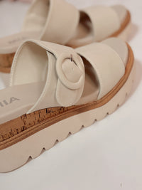 Mia Odal Wedge Sandals - Seashell