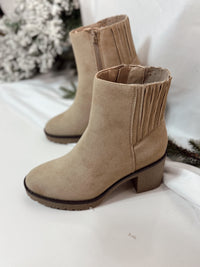 Harlow Amber Faux Suede Booties