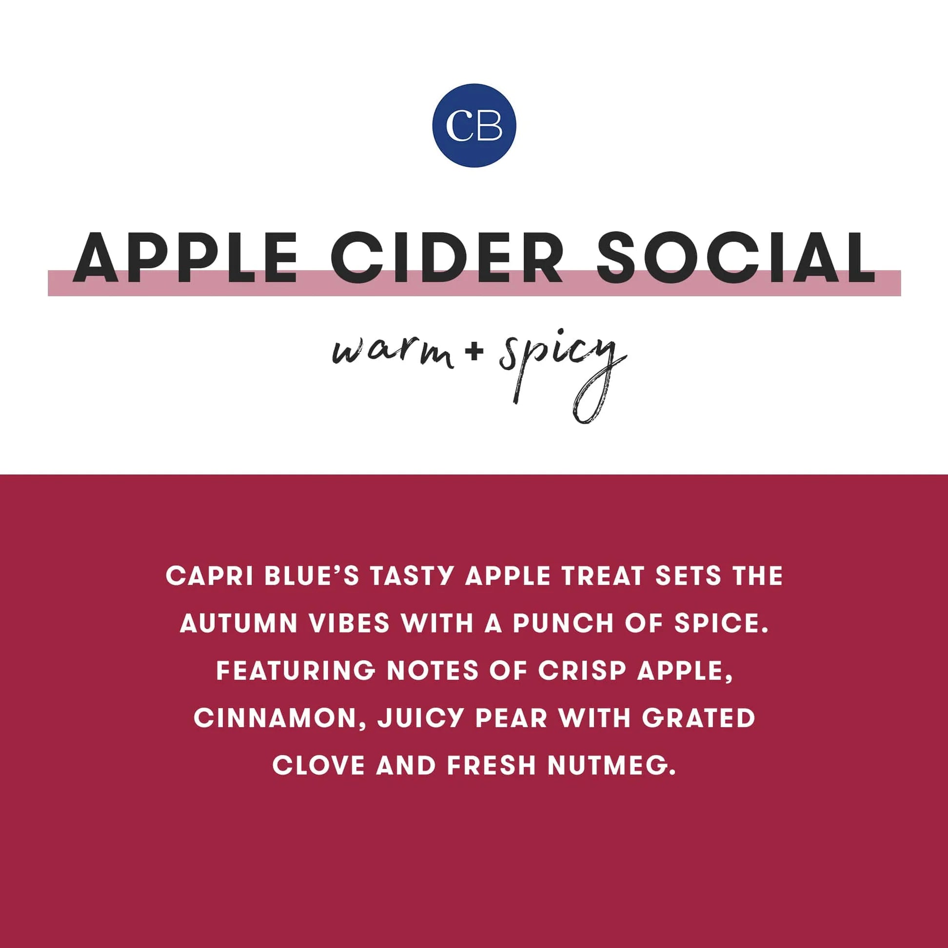Capri Blue Apple Cider Social Glimmer Petite Jar