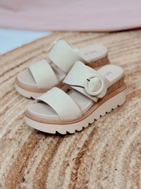 Mia Odal Wedge Sandals - Seashell