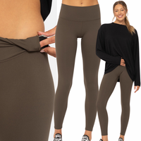 Worth The Hype High-Waisted Sleek Leggings - Dark Olive