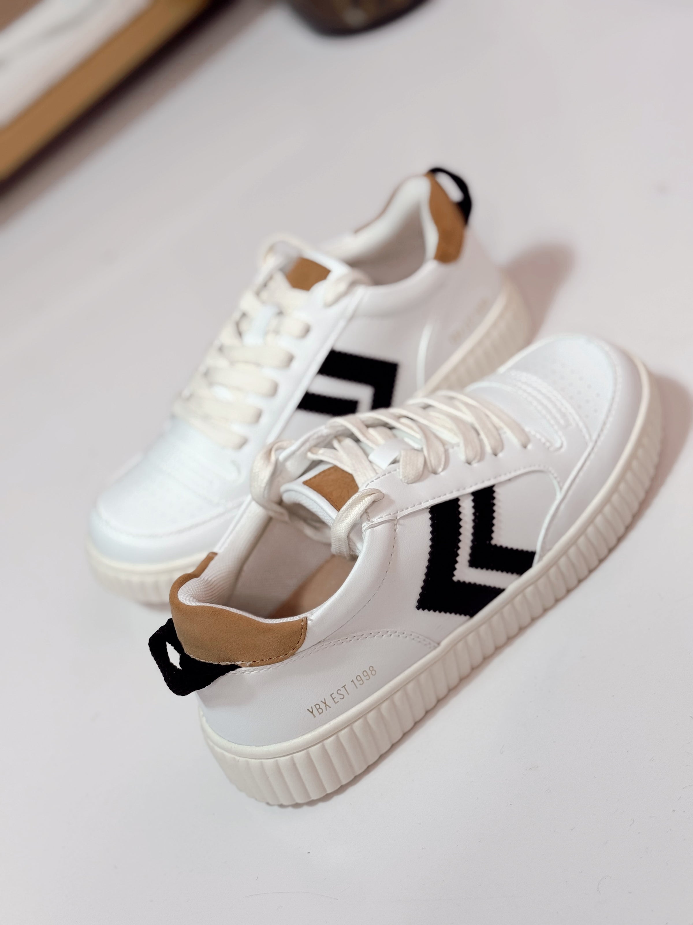 Yellow Box Miles Court Sneakers