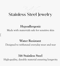 Golden Heart Stainless Steel / water Resistant Toggle Necklace