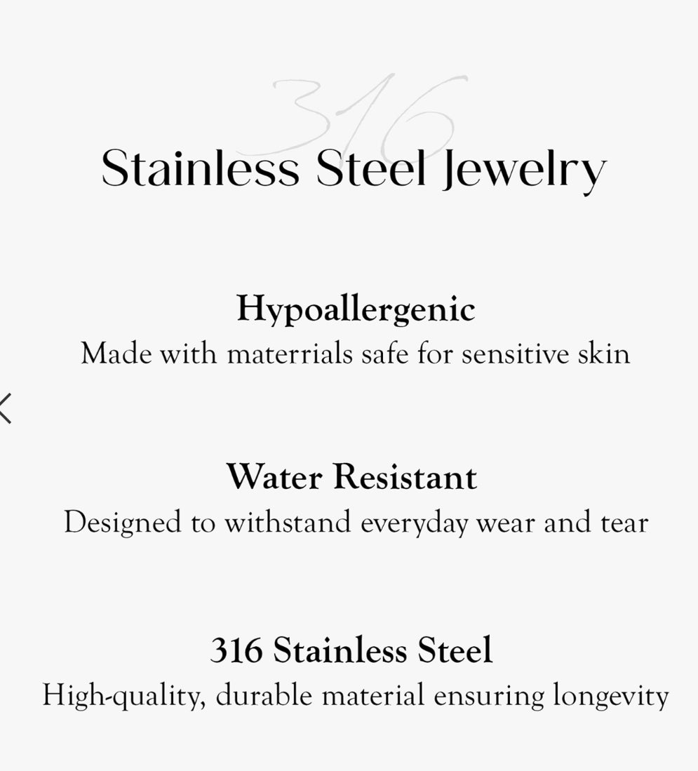 Golden Heart Stainless Steel / water Resistant Toggle Necklace
