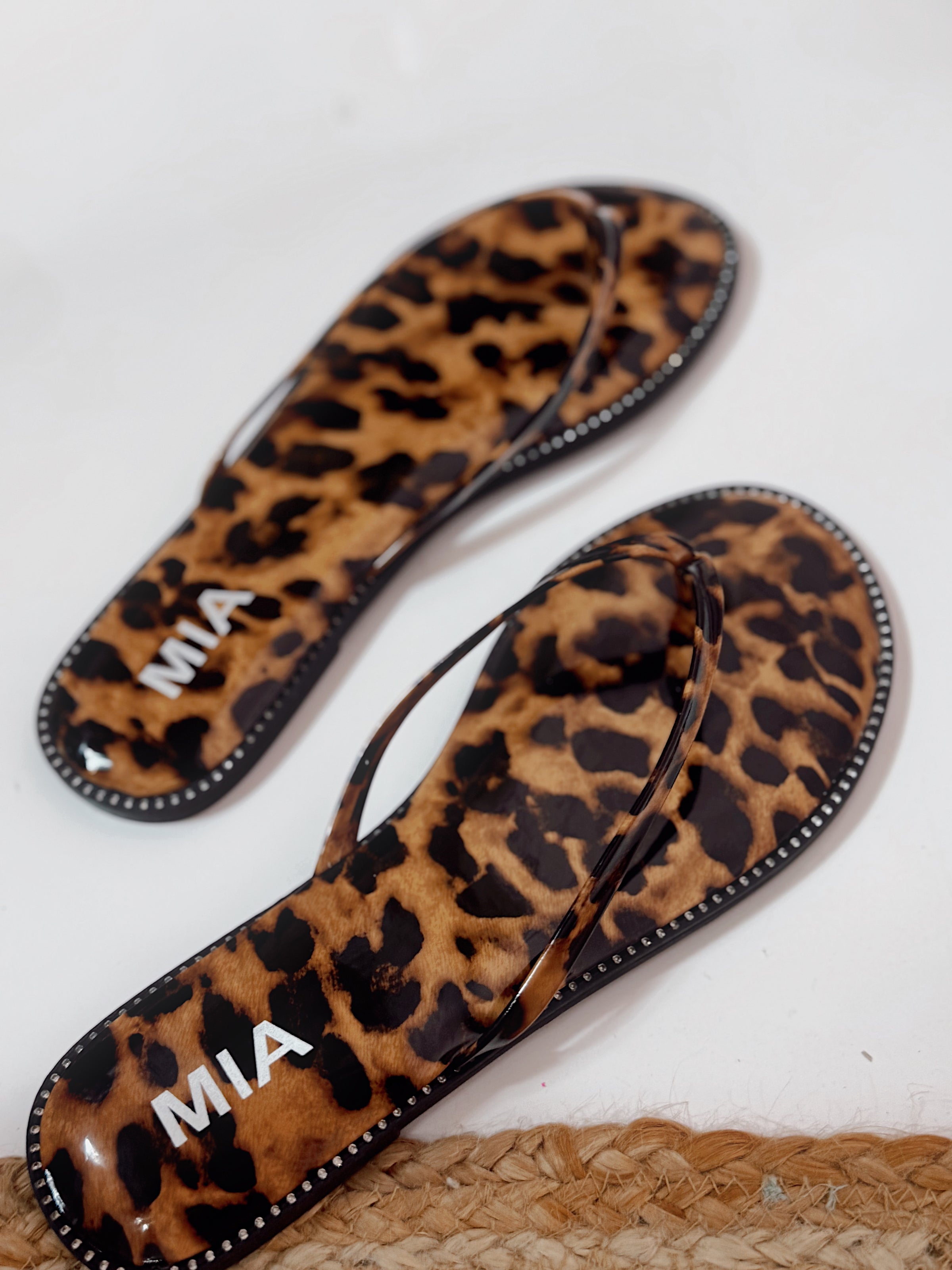 Mia - Aster Leopard Sandals