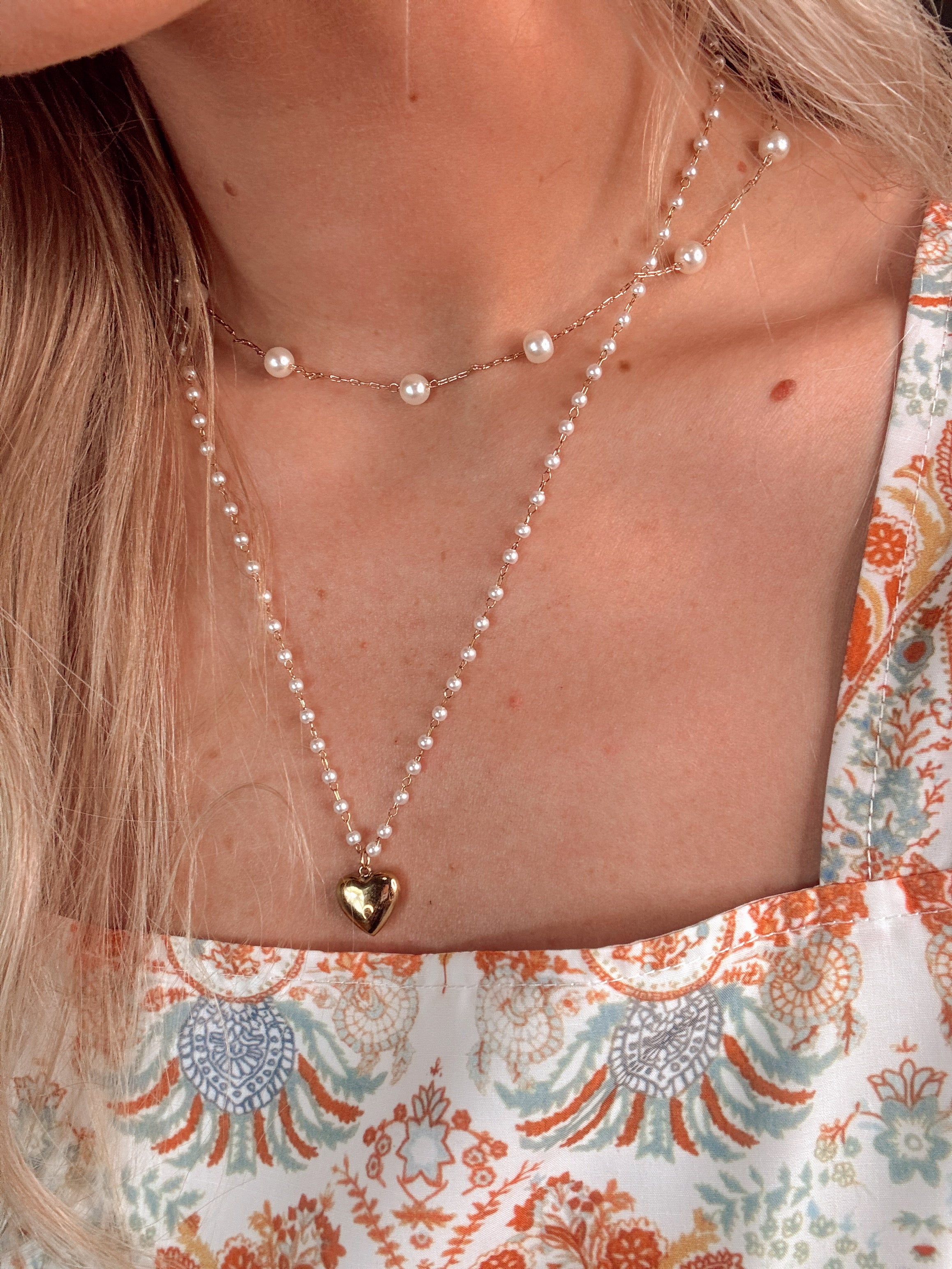 From The Heart 18K Stainless Steel Tarnish Free Heart Necklace