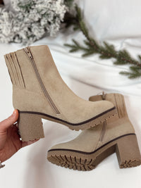 Harlow Amber Faux Suede Booties