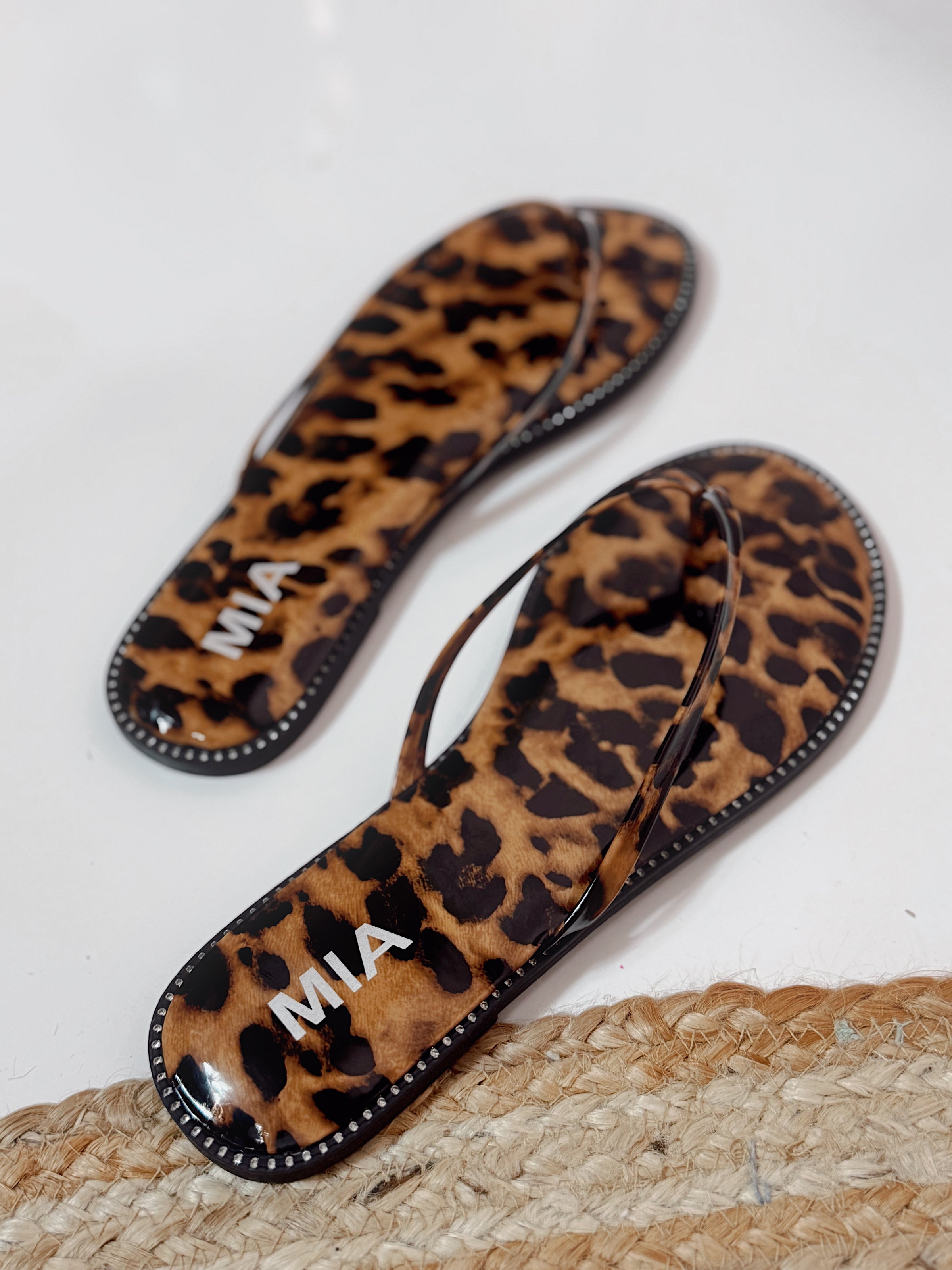 Mia - Aster Leopard Sandals