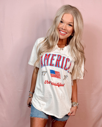 America The Beautiful 'Vintage Thrifted' Graphic Tee