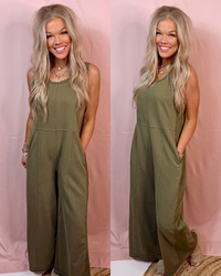 Emerie Olive Jumpsuit