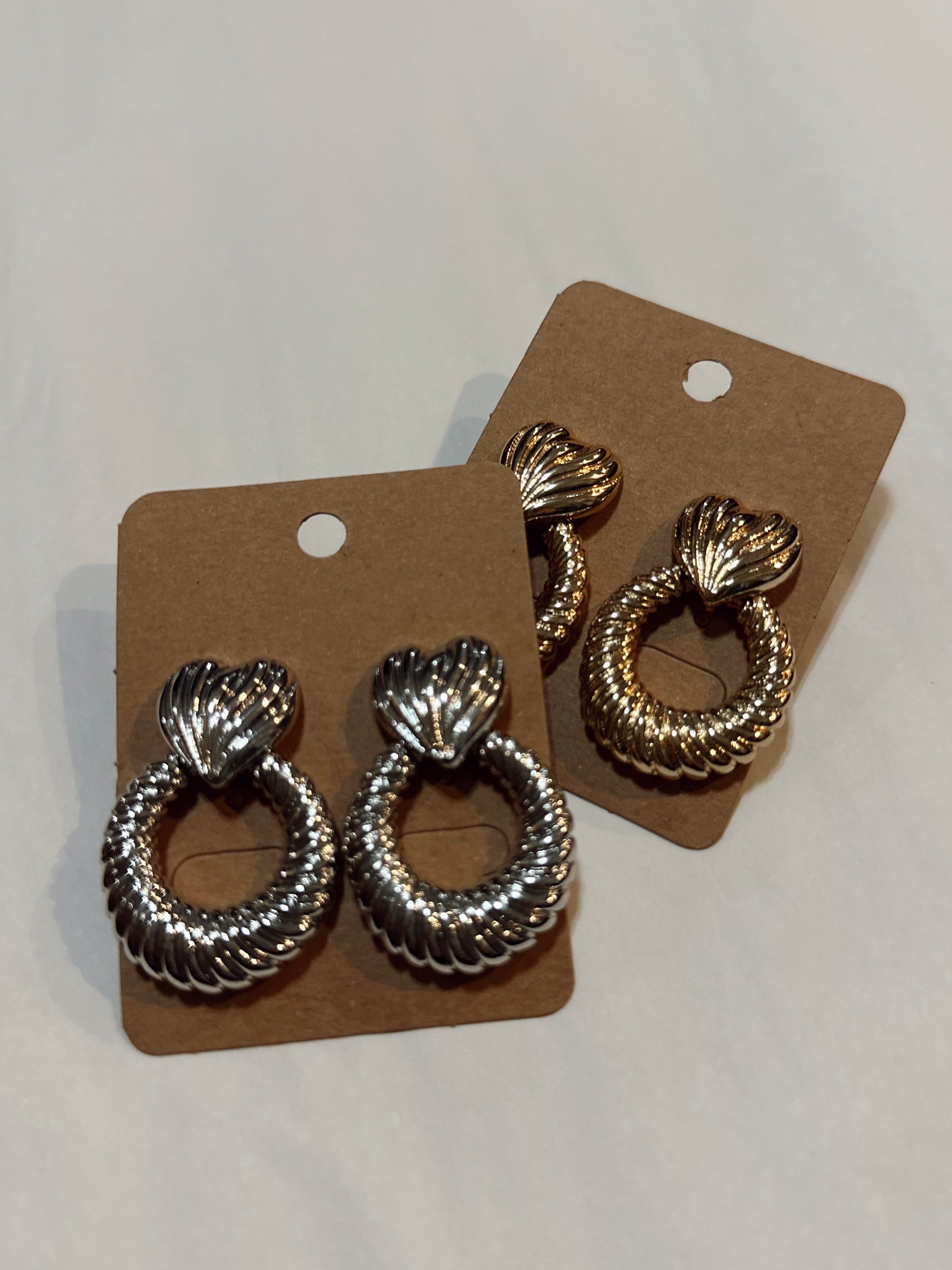 Eternal Devotion Heart Door Knocker Earrings
