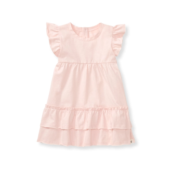Burt's Bees Organic Baby Ruffle Pink Dress 4T Burt's Bees Organic Baby Ruffle Pink Dress 4T