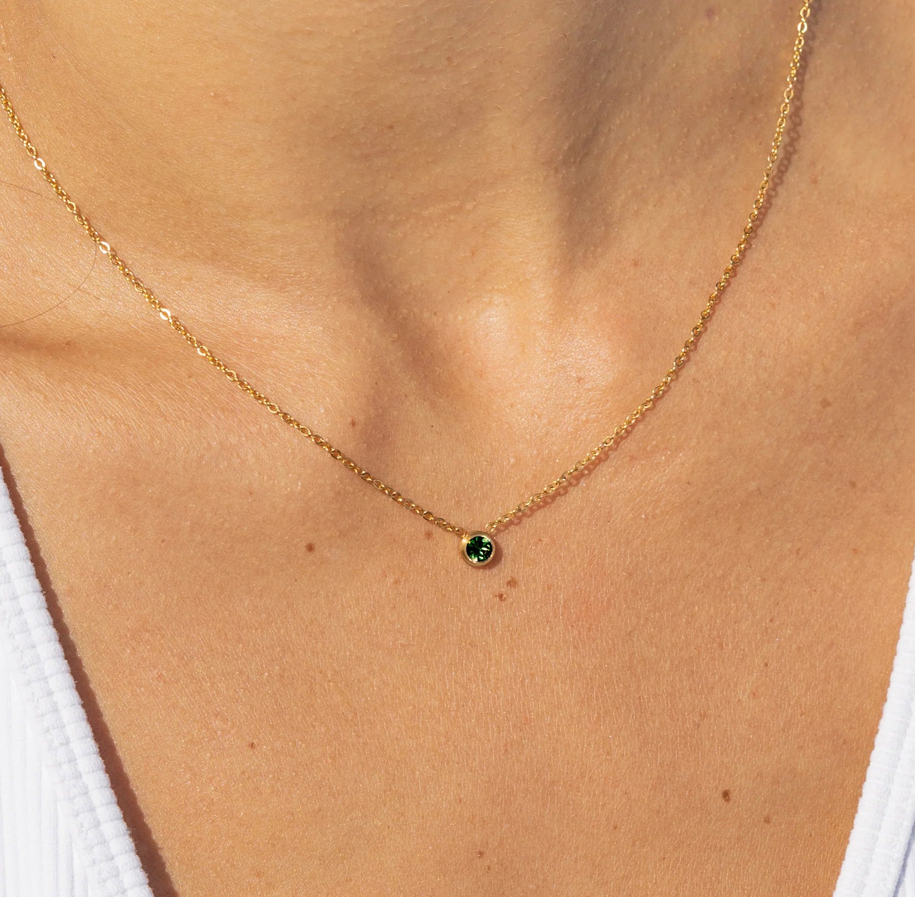 ASSORTED ALCO 18K Gold Plated Water Resistant - Starstone (Birthstone) Necklaces