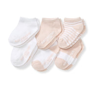 Solid & Stripes Organic Cotton Baby Ankle Socks 6 Pack 3-12 Month