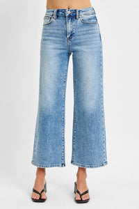 Kayce High Rise Wide Leg Crop Jeans