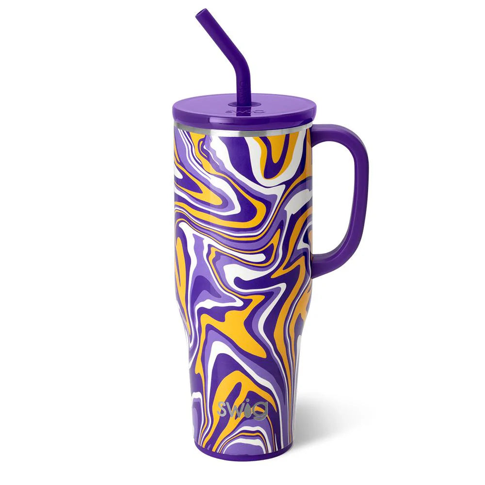 Swig Life Fanzone 40oz Mega Mug - Purple & Gold