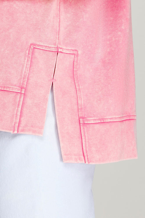 Cool For The Summer Crew neck Hi-Low Basic - Pink