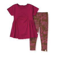 Girl's Valley Flowers Organic 2 Piece SET