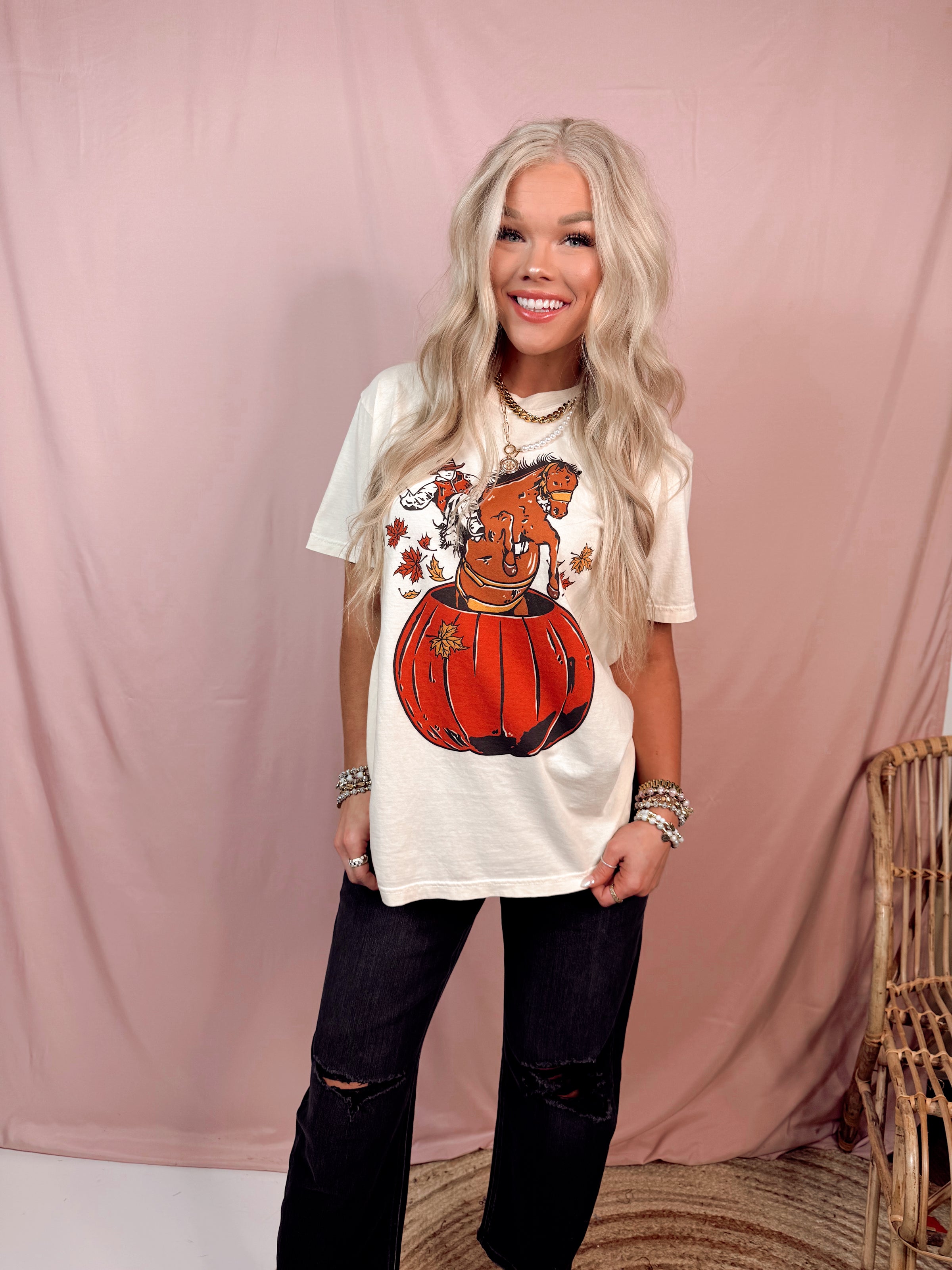 The Cowboys Of Fall - Bronc Pumpkin Tee