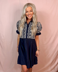 Ladylike Lace Detailed Ruffle Hem Dress